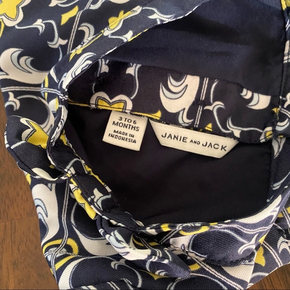 Janie and Jack Medallion Scarf Print Dress - Picture 10 of 11